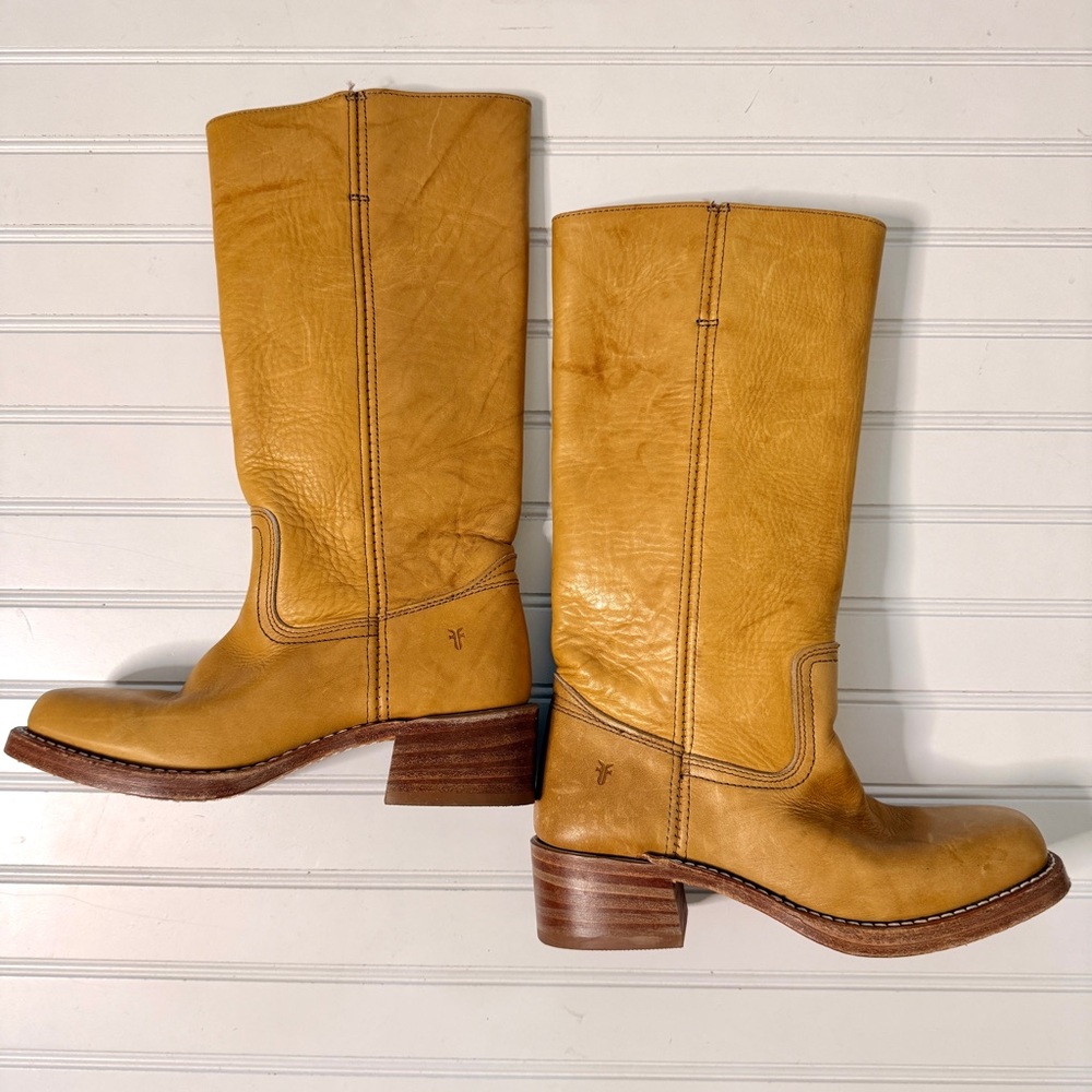 Frye Campus Boots Banana 7 - Picture 2 of 7